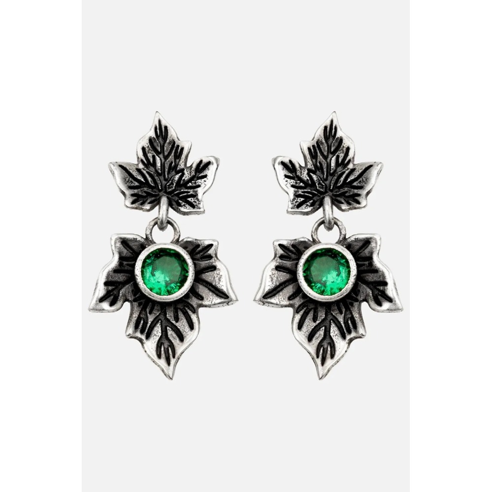 Restyle - Poisoned Ivy Ohrringe - Silberfarben